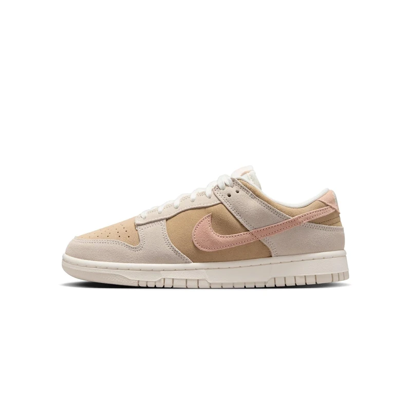 NIKE Men's Dunk Low Sneaker, Phantom Washed Coral Parachute Beige, 5 UK