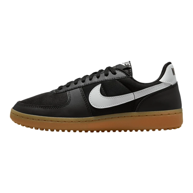 Nike Women's Field General Shoes, Black/White/Gum Light Brown, 2.5