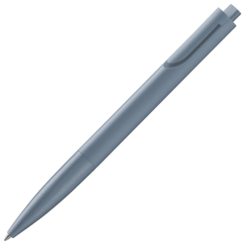 Lamy noto blue ballpoint pen - purist ballpoint pen with triangular plastic barrel - clip emerges from the barrel contour - incl. large capacity refill M 16 in line width M in black