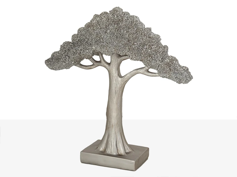 Arbol Resin Plateado - Image 1