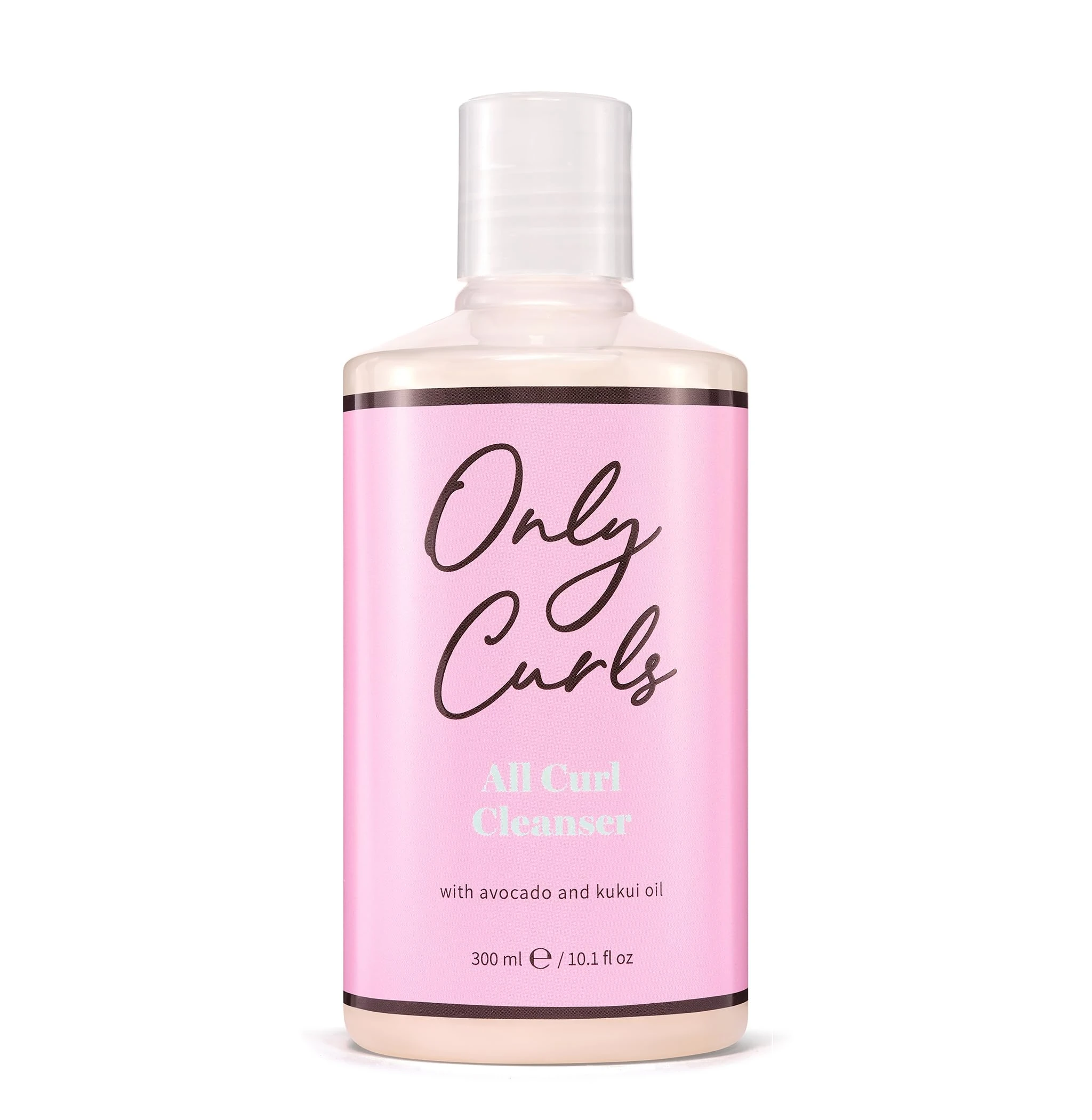 Only Curls All Curl Cleanser, 300ml, Curly Hair Care Shampoo, Sulphate-free, Gentle Formula, Hydrated, Defined & Frizz-Free Curls, Vegan & Cruelty Free, Vegan & Cruelty Free, For All Curly Hair Types