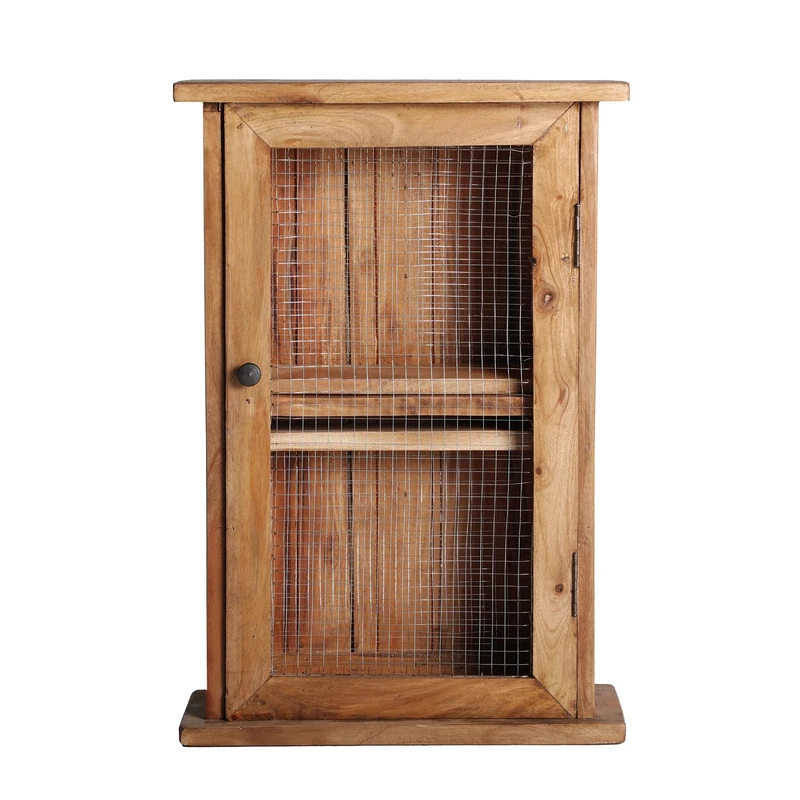 Lastdeco Akviran Shelf, Mahogany Wood, Brown, 44 x 17 x 35 cm - Image 1