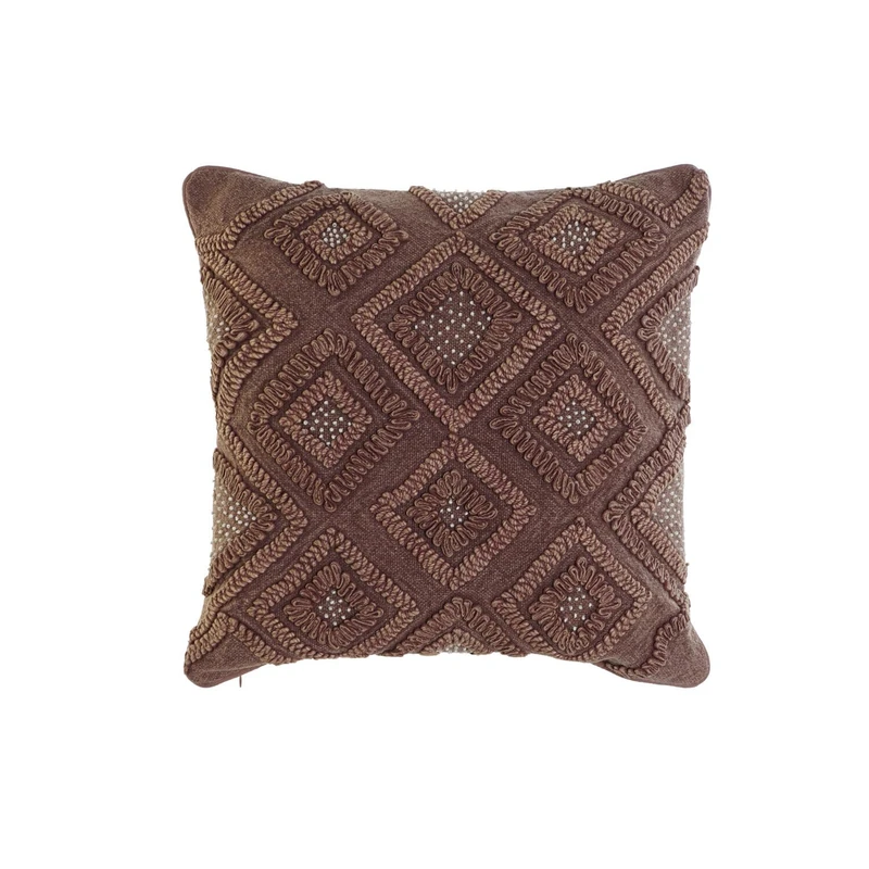 AlexandreHouse FUNDA COJIN ALGODON 50X1X50 ROMBOS BROWN - Image 1