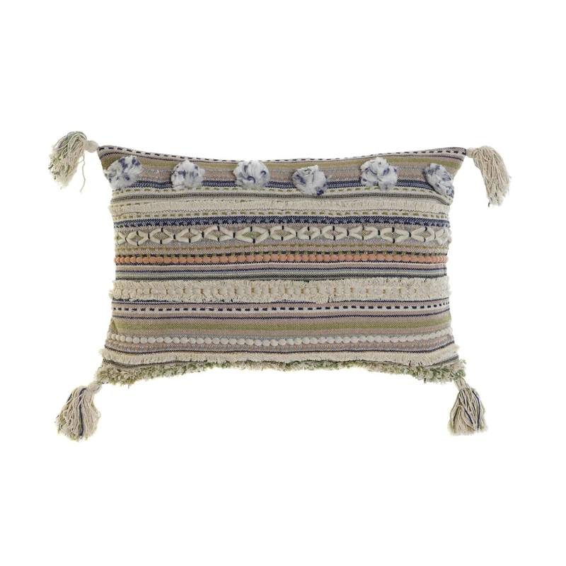 AlexandreHouse FUNDA COJIN ALGODON 60X1X40 FLECOS MULTICOLOR