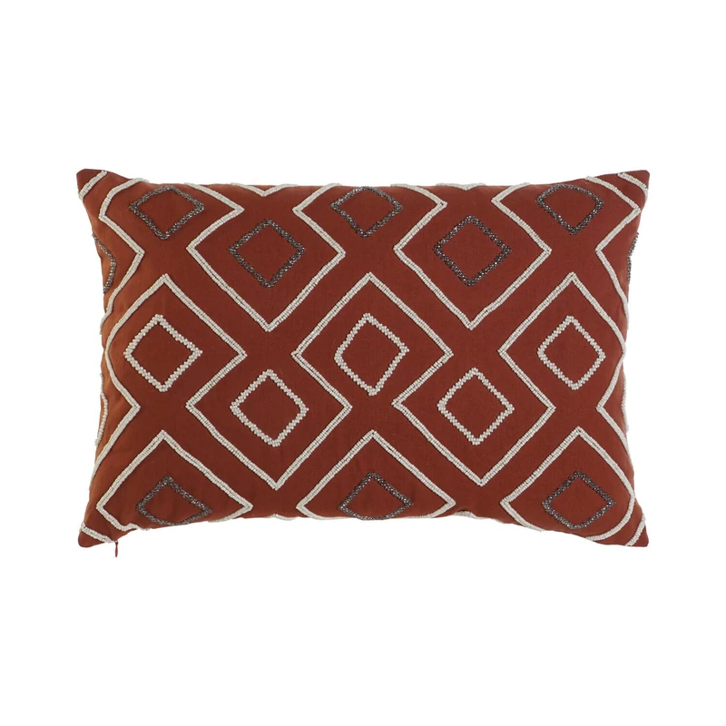 AlexandreHouse FUNDA COJIN ALGODON 60 x 1 x 40 Geometric Terracotta