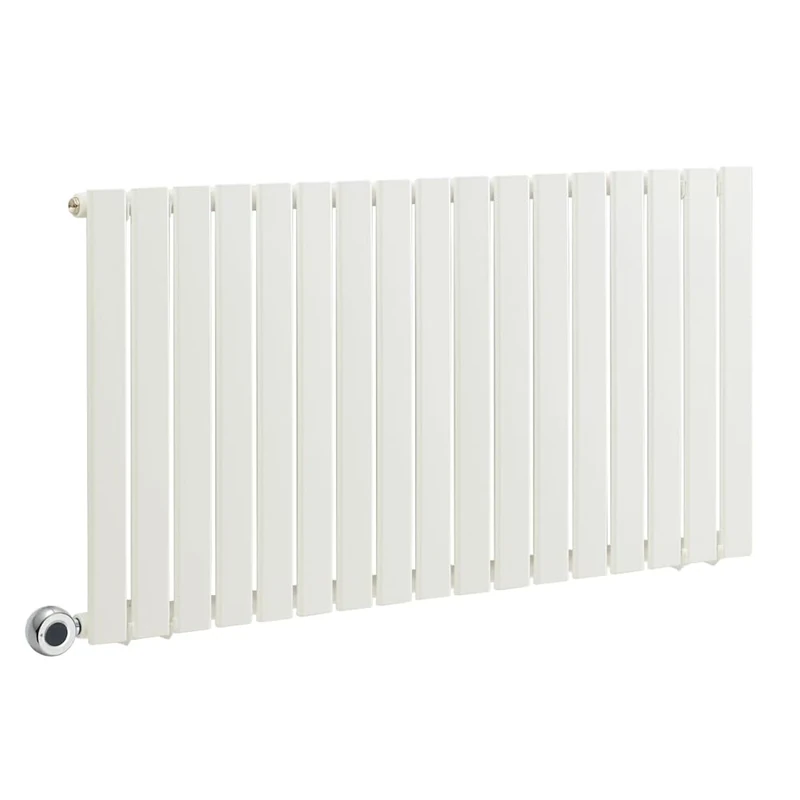 Milano Alpha 1000W White Horizontal Single Flat Panel WiFi Electric Radiator UK Plug - 635 x 1190mm