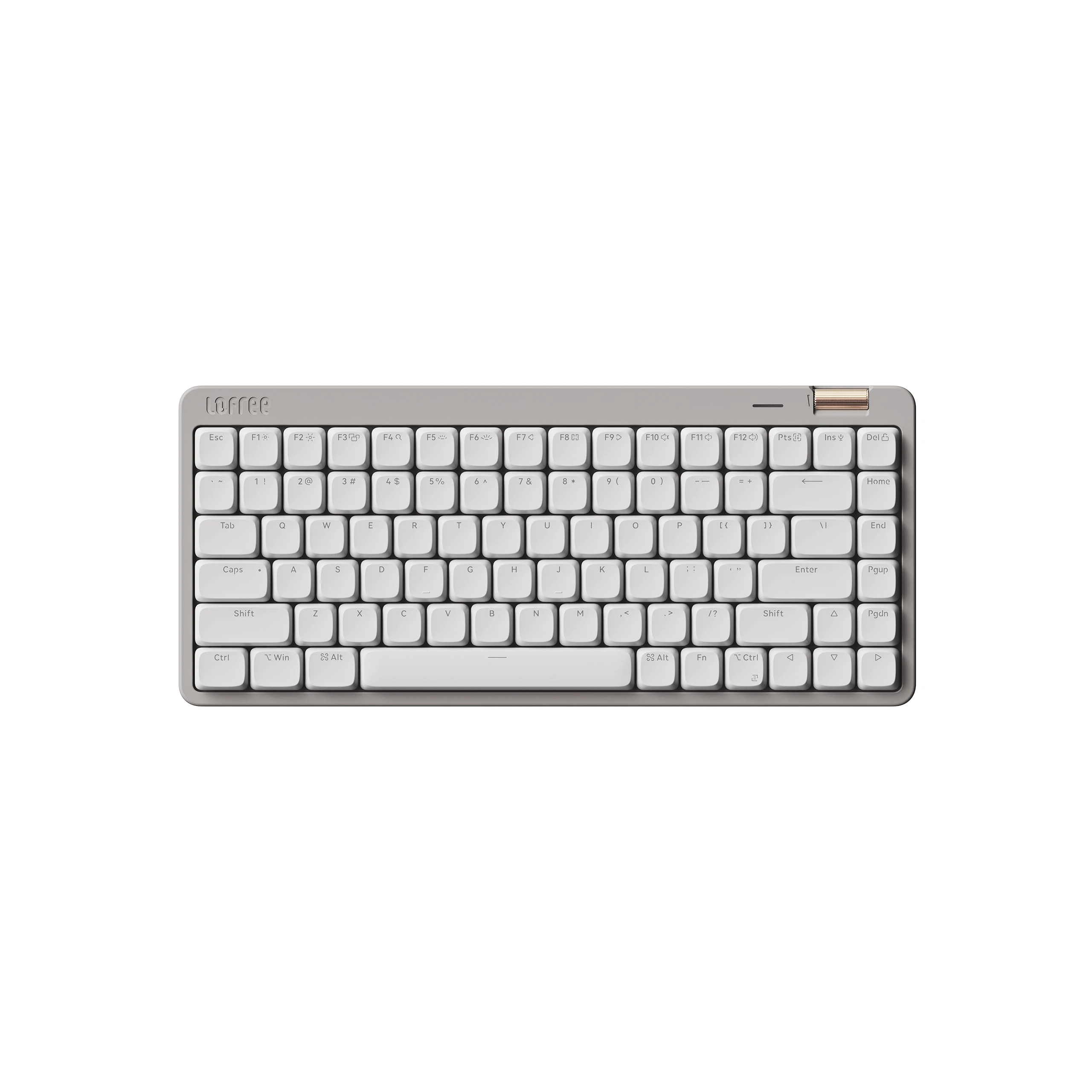 Flow Lite 84 Keys Low Profile Mechanical Keyboard, Swappable Rechargeable Wireless Keyboard with 2.4G Receiver, Bluetooth and Wired Connection for Windows,Mac/Spector Linear Switches(Marble)US-Layout
