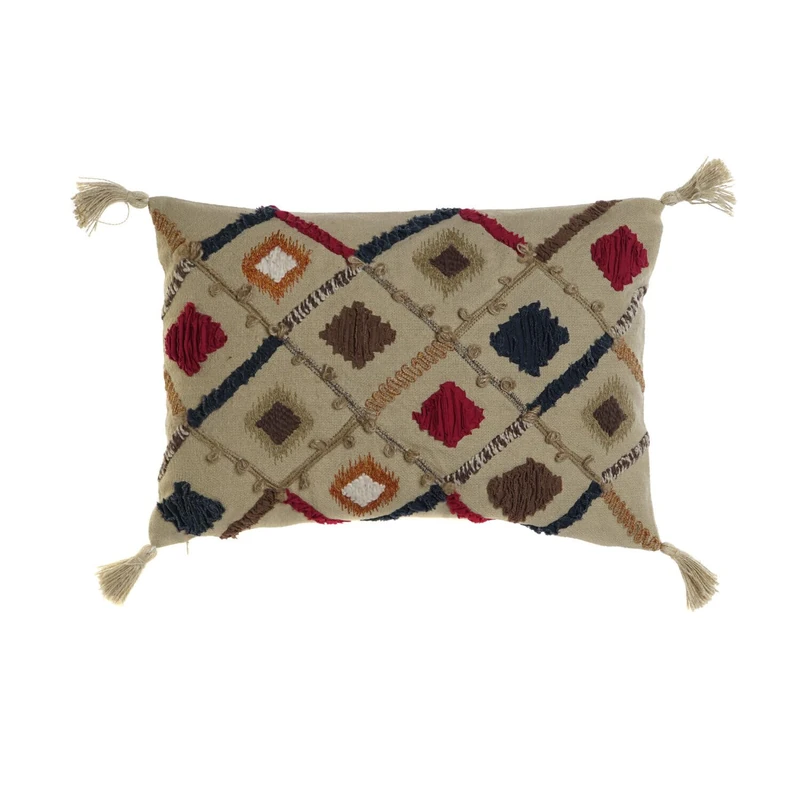 AlexandreHouse FUNDA COJIN ALGODON 60X1X40 FLECOS MULTICOLOR