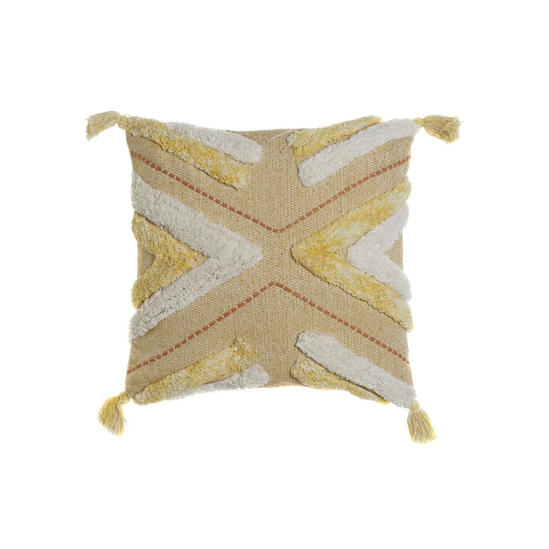 AlexandreHouse Funda Cojin Algodon 50 x 1 x 50 cm Amarillo