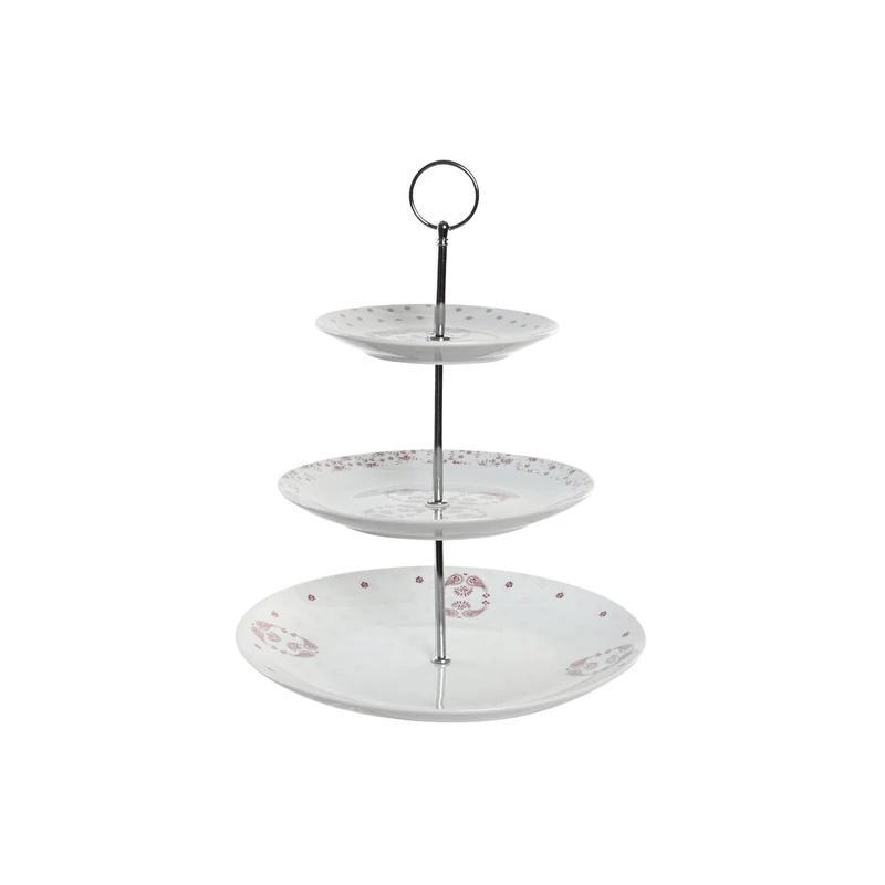 AlexandreHouse Fruit Fruit Porcelain Metal 27 x 27 x 34 cm 3 Pieces Pink - Image 1