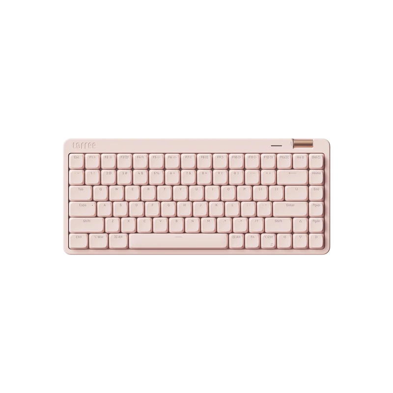 Flow Lite84 Keys Low Profile Mechanical Keyboard, Swappable Rechargeable Wireless Keyboard with 2.4G Receiver, Bluetooth and Wired Connection for Windows,Mac/Linear Switches(Flamingo)US-Layout