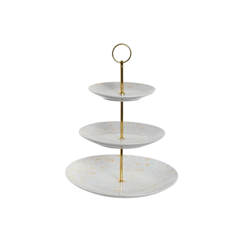 AlexandreHouse Fruit Fruit Porcelain Metal 27X27X34 3Pisos Azul - Image 1