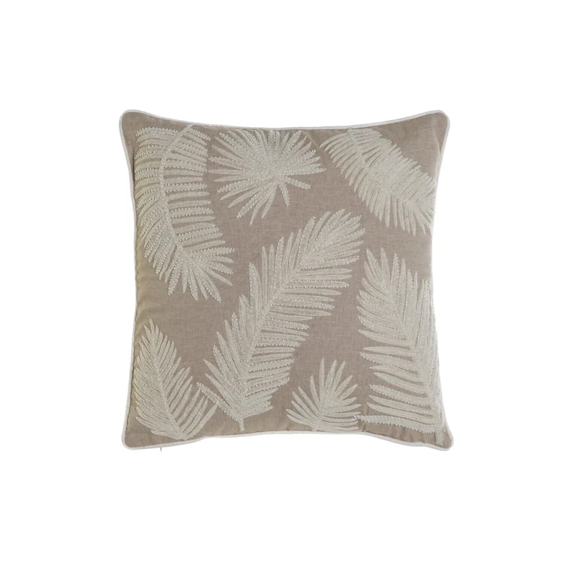 AlexandreHouse Funda Cojin Algodon 50X1X50 HOJAS BROWN - Image 1