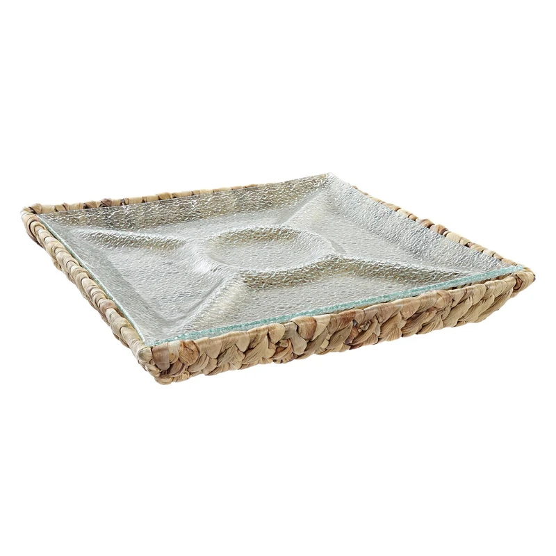 Crystal Ribbon 33 x 33 x 5 cm Transparent - Image 1