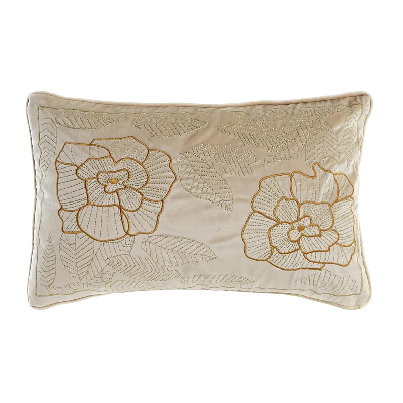 AlexandreHouse COJIN POLYESTER 50X10X30 500 GR, FLORES BORDADO