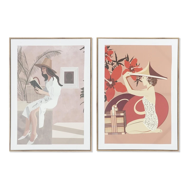 AlexandreHouse LIENZO MDF CUADRO 50X3X70 MUJER ENMARCADO 2 SURT - Image 1