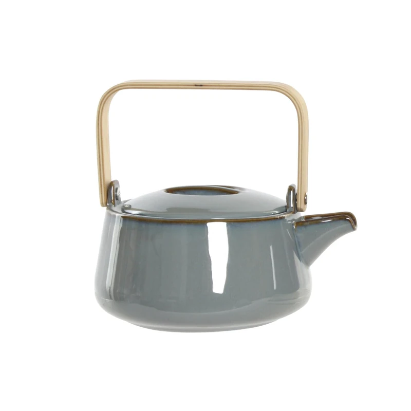 Bamboo Porcelain Teapot 21 x 17 x 10 cm, 1 L, Grey - Image 1