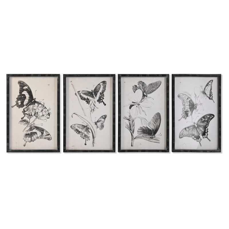 AlexandreHouse Cristal Fir Cuadro 40 x 2.8 x 60 Mariposas 4 Surt.