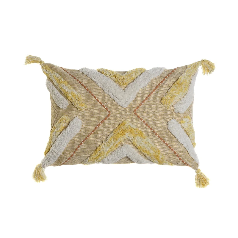AlexandreHouse Funda Cojin Algodon 60 x 1 x 40 cm Amarillo