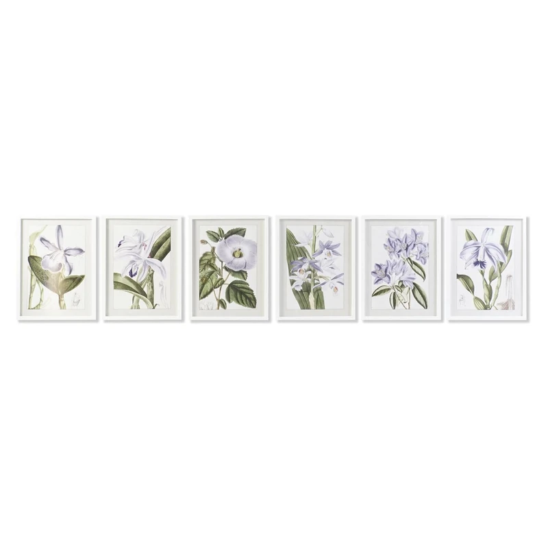 AlexandreHouse Crystal Glass MDF 40 x 2 x 54 Flowers 6 Surt.