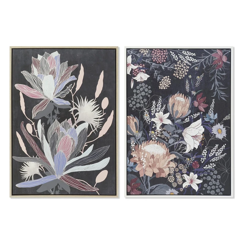 AlexandreHouse CUADRO PS 53X4.3X73 FLORES ENMARCADO 2 SURT - Image 1