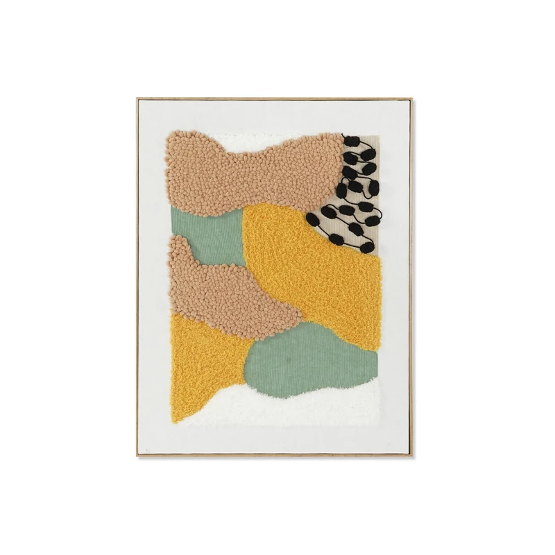 AlexandreHouse Polyester Cuadro PS 60 x 3.5 x 80 Abstract Enmarcado - Image 1