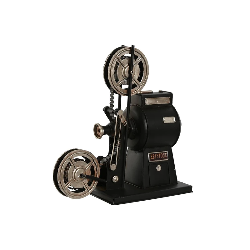 Decorative Metal 23.5 x 11 x 24.5 cm CineProyector Black