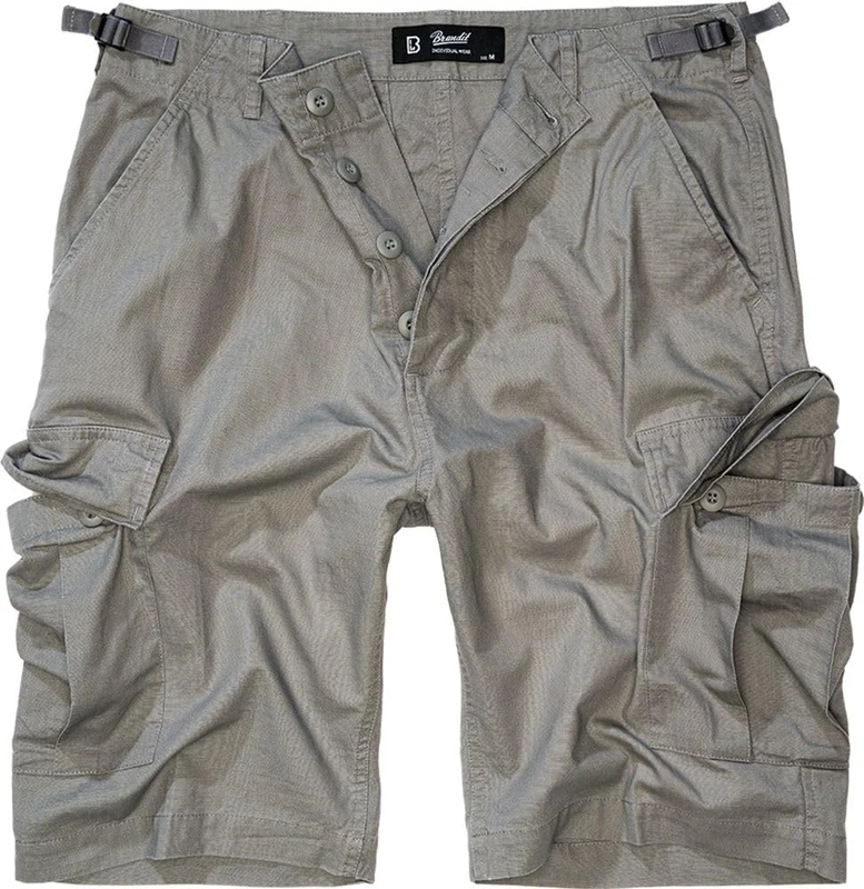 Brandit Men's BDU Ripstop Shorts Cargo, Charocal Grey, 3XL