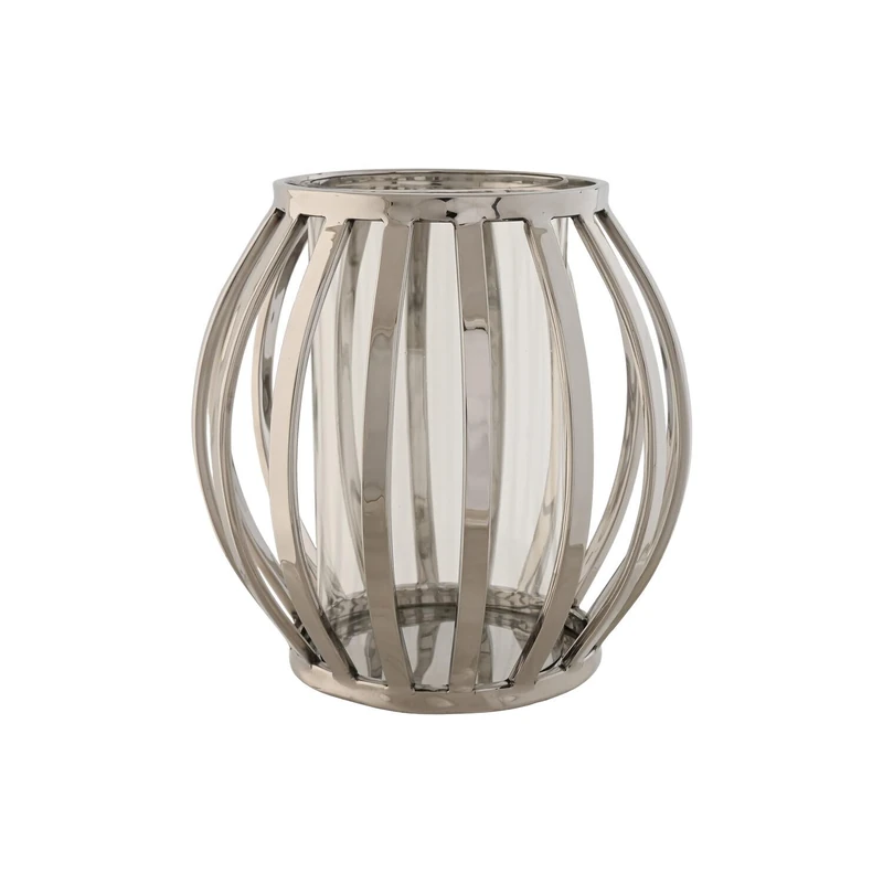 Crystal Maple Cake Holder 19 x 19 x 19 cm Chrome Plateado