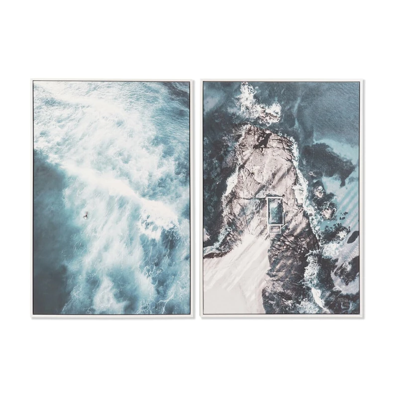 CUADRO PS LIENZO 62.5X4.5X93 OLAS 2 SURT - Image 1