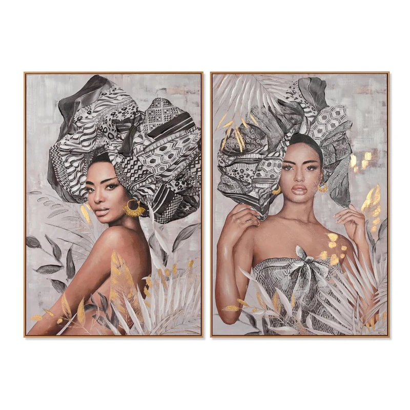 AlexandreHouse LIENZO CUADRO PS 80X3.5X120 AFRICAN 2 SURT.