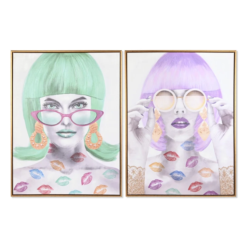 LIENZO CUADRO PS 60X3.5X80 Chica Fashion 2 SURT - Image 1