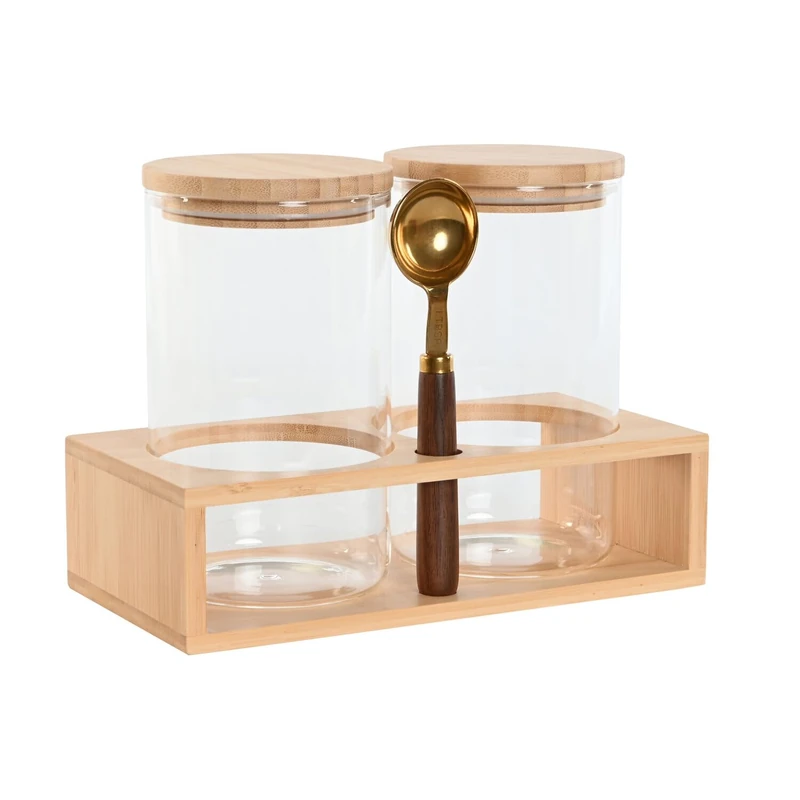 AlexandreHouse BOTE Set of 3 Borosilicate 24 x 12 x 18.5 cm 10 x 10 x 17.5 cm