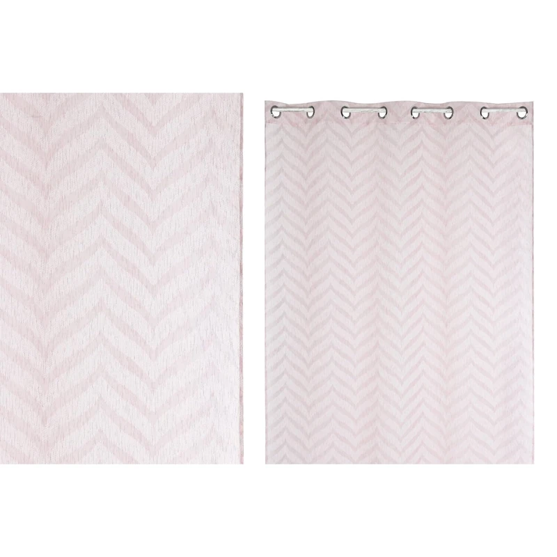 AlexandreHouse Cortina Polyester 140 x 260 cm 8 Annillas Pink Pole