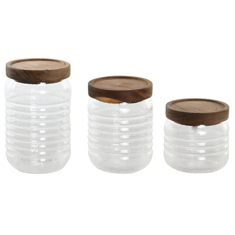 AlexandreHouse BOTE SET 3 CRYSTAL 8.5X8.5X14.5 700ML 500/300