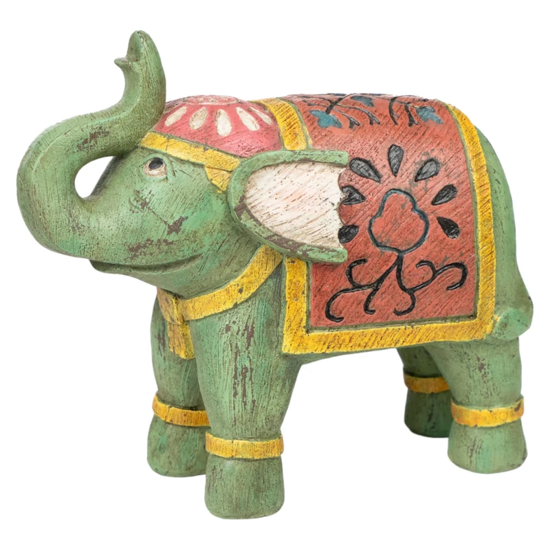 Resin Elephant Figure, Colours - Image 1