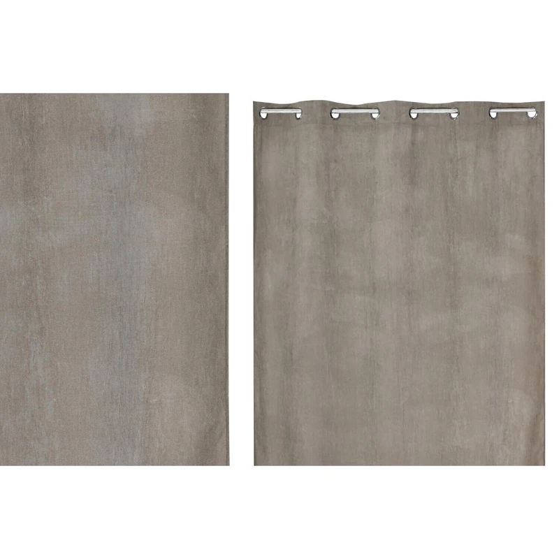 Cortina Polyester 140 x 260 cm 8 Rings Mouse