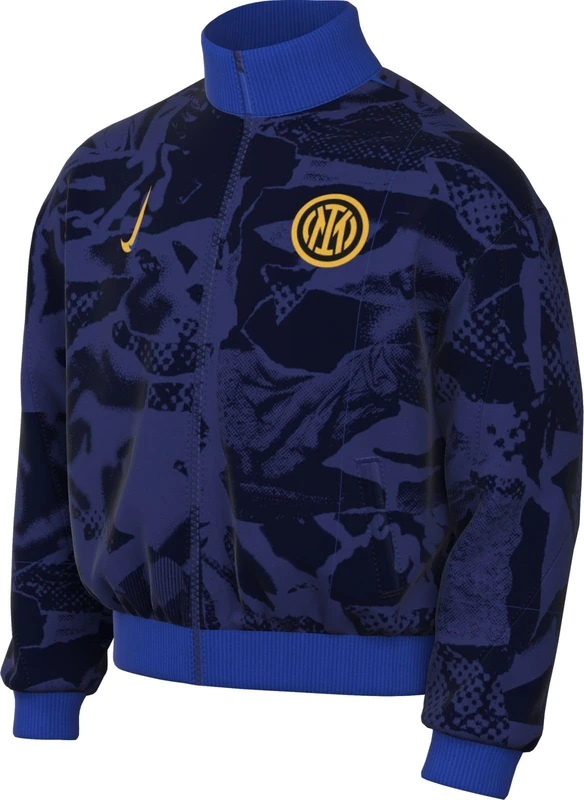 Nike Inter Milan FV2367-455 Inter Milan Strike Third Dri-Fit Football Anthem Jacket (Men), Deep Royal Blue/University Gold, FV2367-455