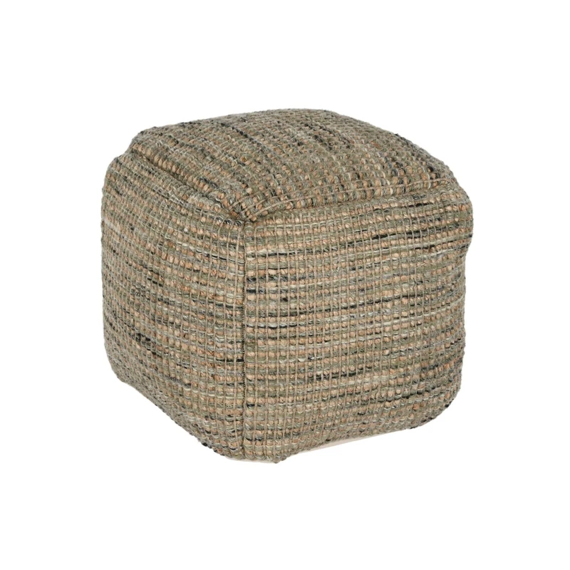 AlexandreHouse Reposapies Algodon Wool 45 x 45 x 45 cm Hand-Made Tejido