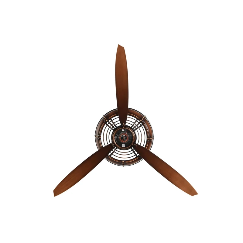 AlexandreHouse Reloj Painted Metal PVC 75.5 x 8 x 75 cm Helice Cobrizo - Image 1