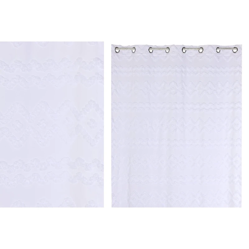 AlexandreHouse Cortina Polyester 140X260 8 Annillas White