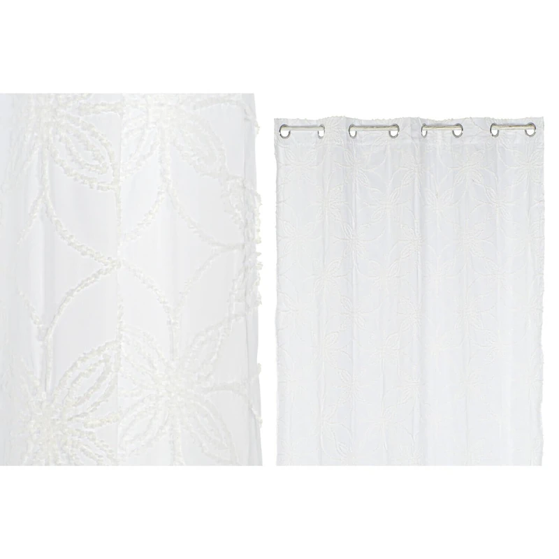 AlexandreHouse Cortina Polyester 140X260 8 Annillas White