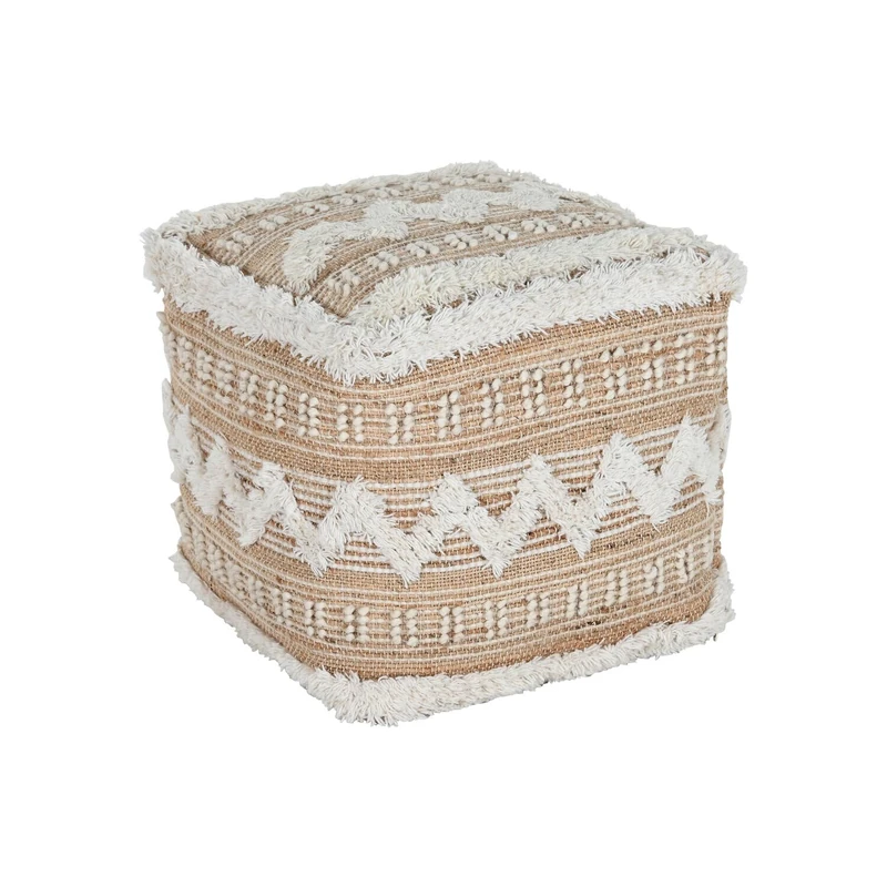 AlexandreHouse REPOSAPIES Yute Lana 45X45X45 Hecho A Mano Marron Meti_TX215423, Multicolour