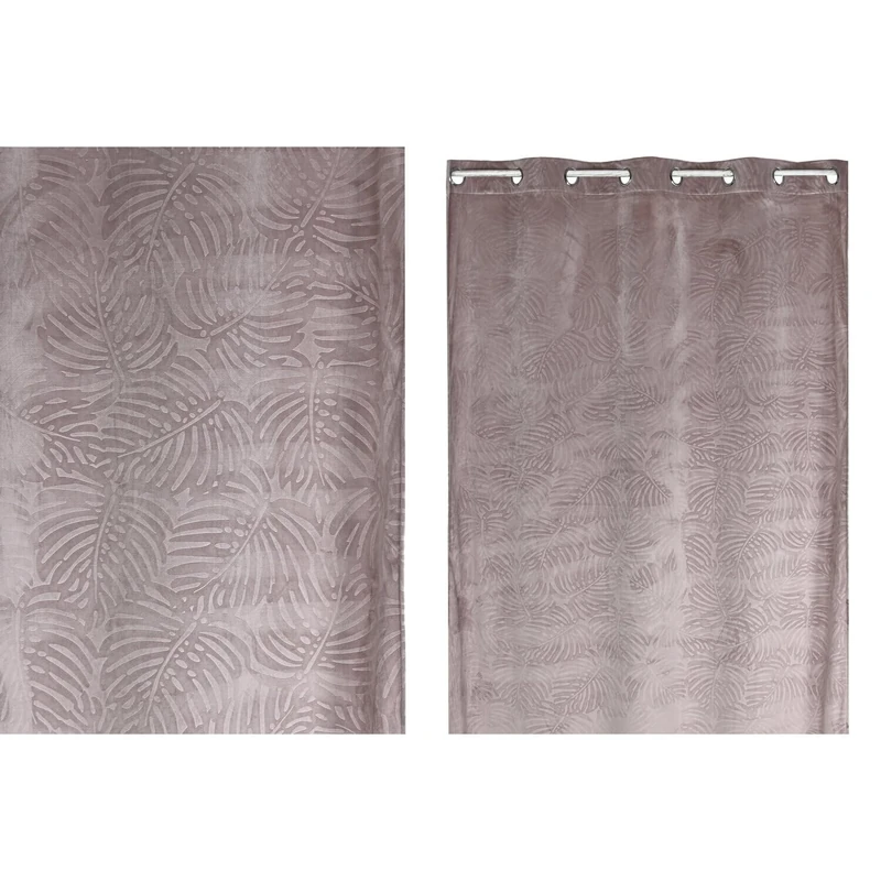 Cortina Polyester 140 x 260 cm 8 Annillas Pink Pole