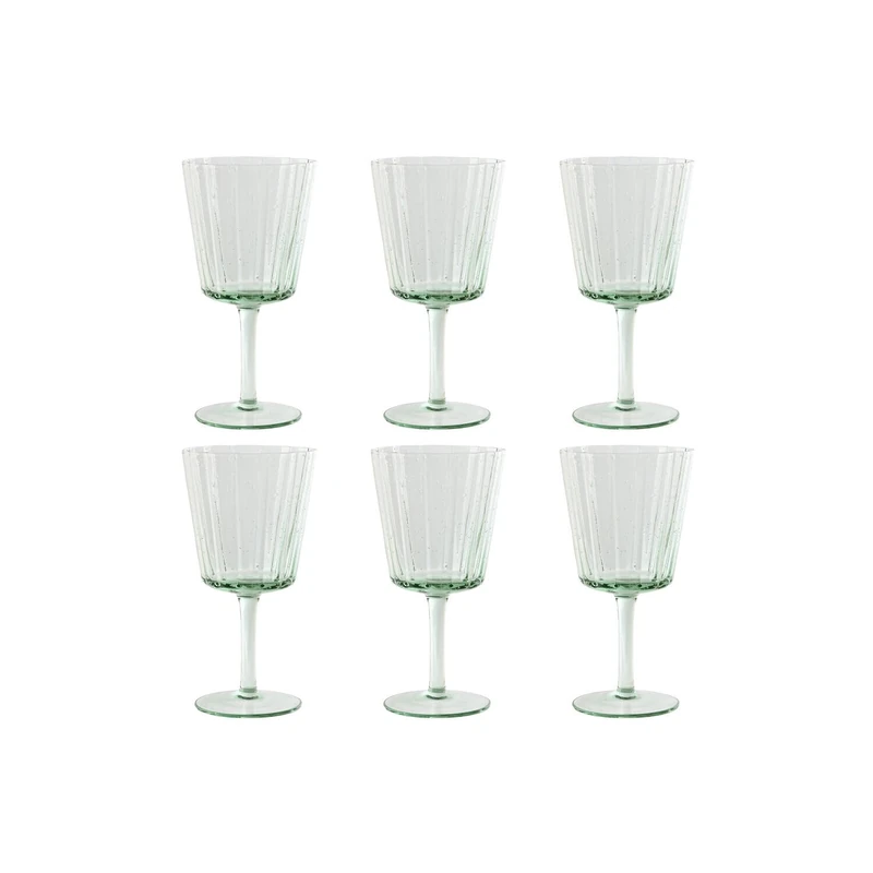 AlexandreHouse Copa Set of 6 Crystal 8.4 x 8.4 x 16.4 285 ml Burbujas - Image 1