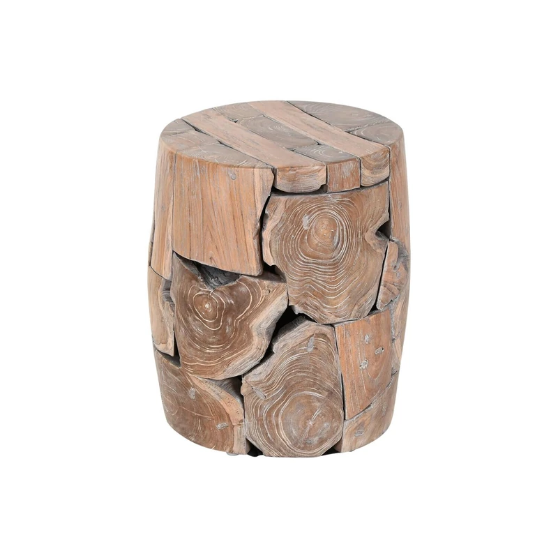 AlexandreHouse Mesita Auxiliar Teca 40 x 40 x 45 cm Natural
