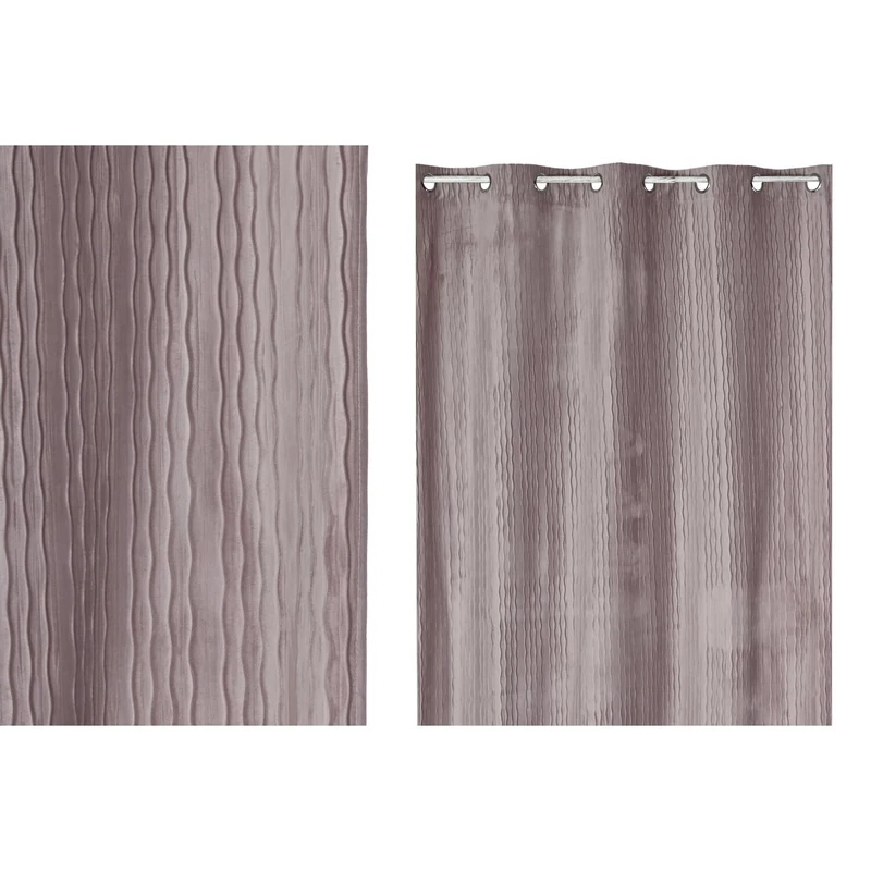 Cortina Polyester 140 x 260 cm 8 Annillas Pink Pole