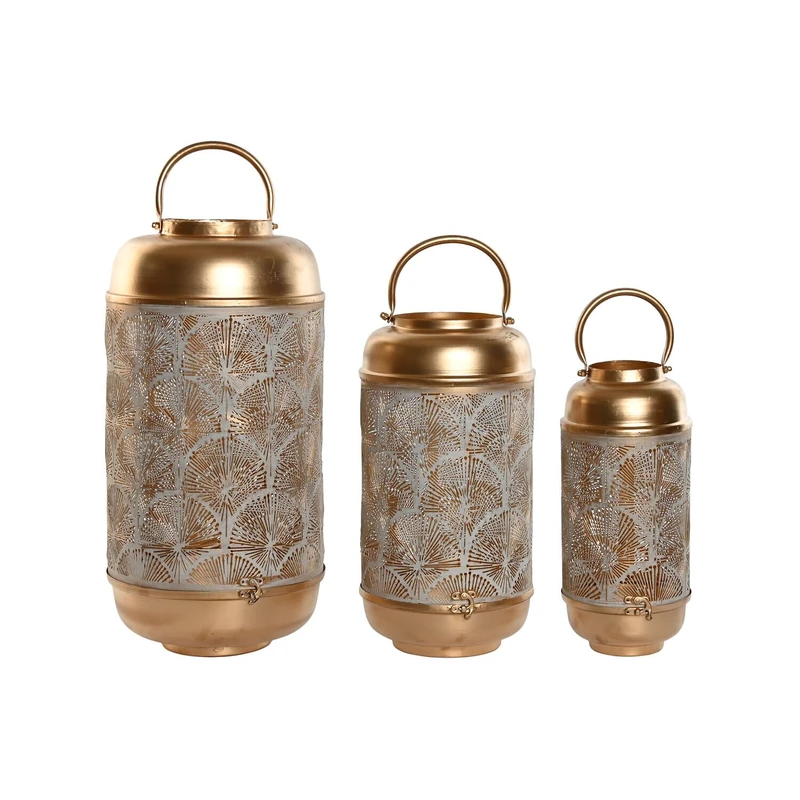Dorado Set of 3 Metal 25 x 25 x 49 cm 39 cm / 33 cm - Image 1