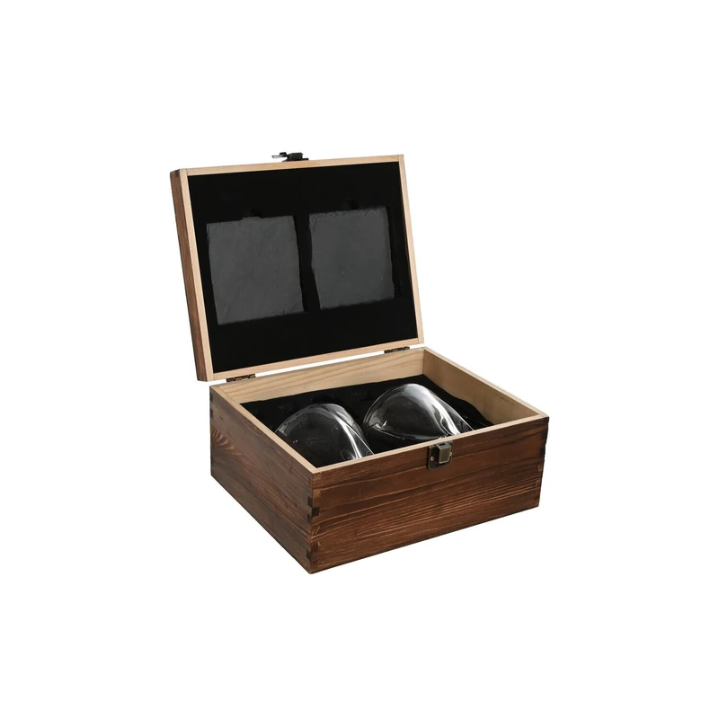 White Set of 7 Pine 25 x 19.5 x 12 cm Brown - Image 1