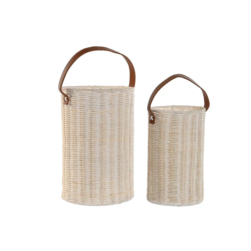 Set of 2 Ratan Crystal 20 x 20 x 30 cm ASA